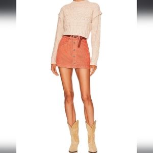 Sale❗️Free People Ray Cord Mini skirt